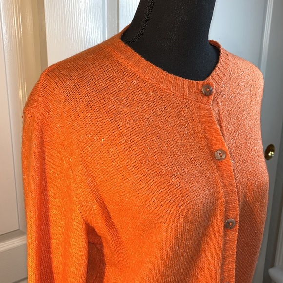 Jessi Lee quality garments. Orange speckle. 50%, wool 20% acrylic 20% nylon.. L - Picture 2 of 7
